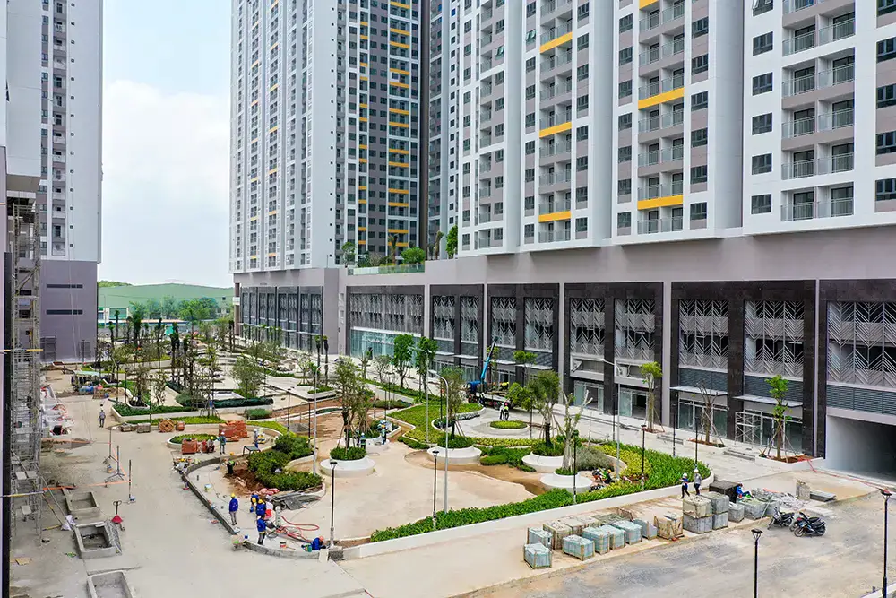 Thi công khu vực Landscape trung tâm