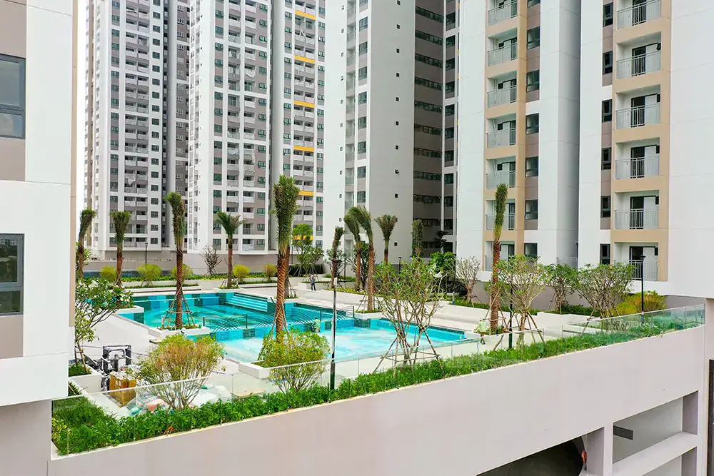 Thi công khu vực Landscape và Hồ bơi