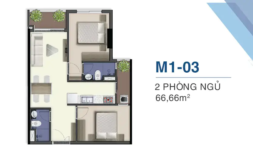 Căn Hộ M1-03 Q7 Saigon Riverside Complex