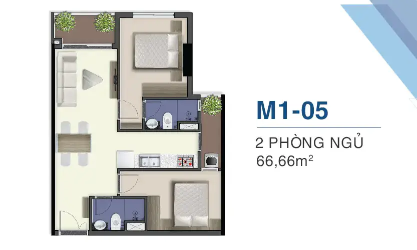 Căn Hộ M1-05 Q7 Saigon Riverside Complex