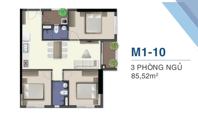 Căn Hộ M1-10 Q7 Saigon Riverside Complex