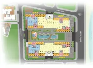 mặt bằng shophouse q7 saigon riverside complex