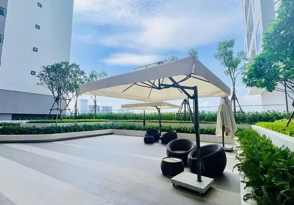 Khu thư giãn và tập Yoga tại tầng 4